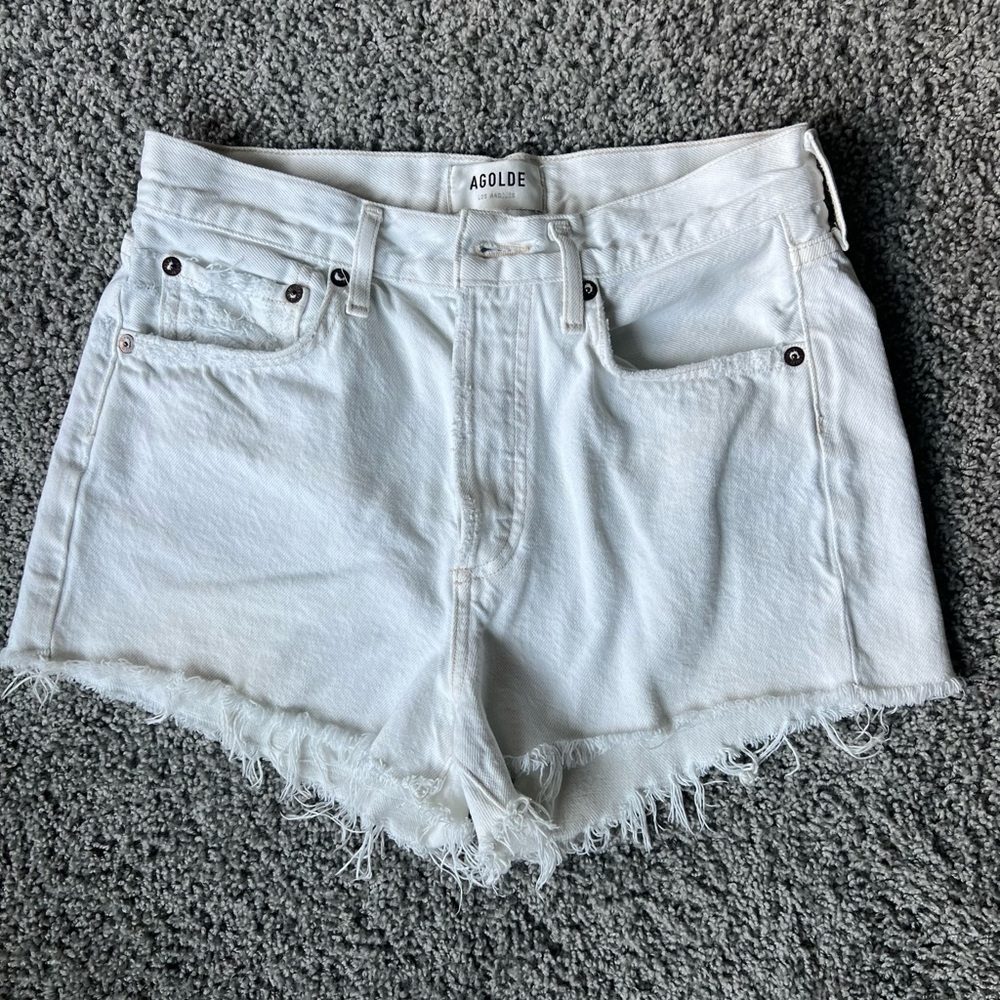 AGOLDE white wash denim shorts ⭐️ size 24 ⭐️
